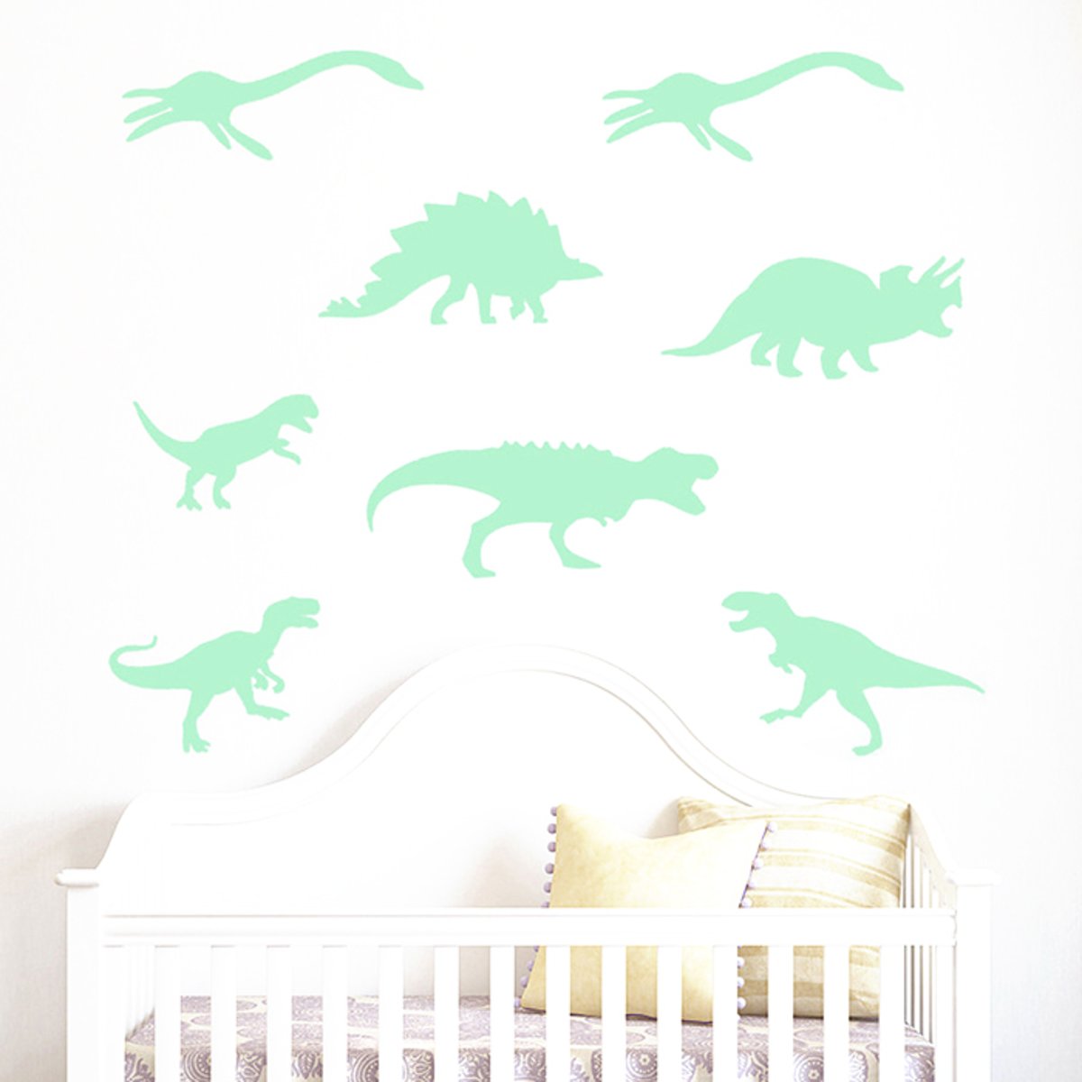 Dinosaurus Glow in The Dark Stickers 9 stuks | Dino stickers | Stickers Dino Verwijderbaar | Stickers voor kinderen | Stickers voor de kinderkamer